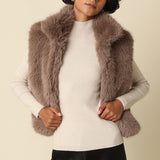 Fur Vest With Collar