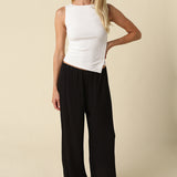 Button Bottom Ribbed Tank