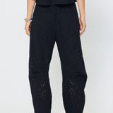 Eyelet Barrel Jeans