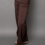 Soft Knit Pull On Straight Pant - brown, womens pants/matching set collection
