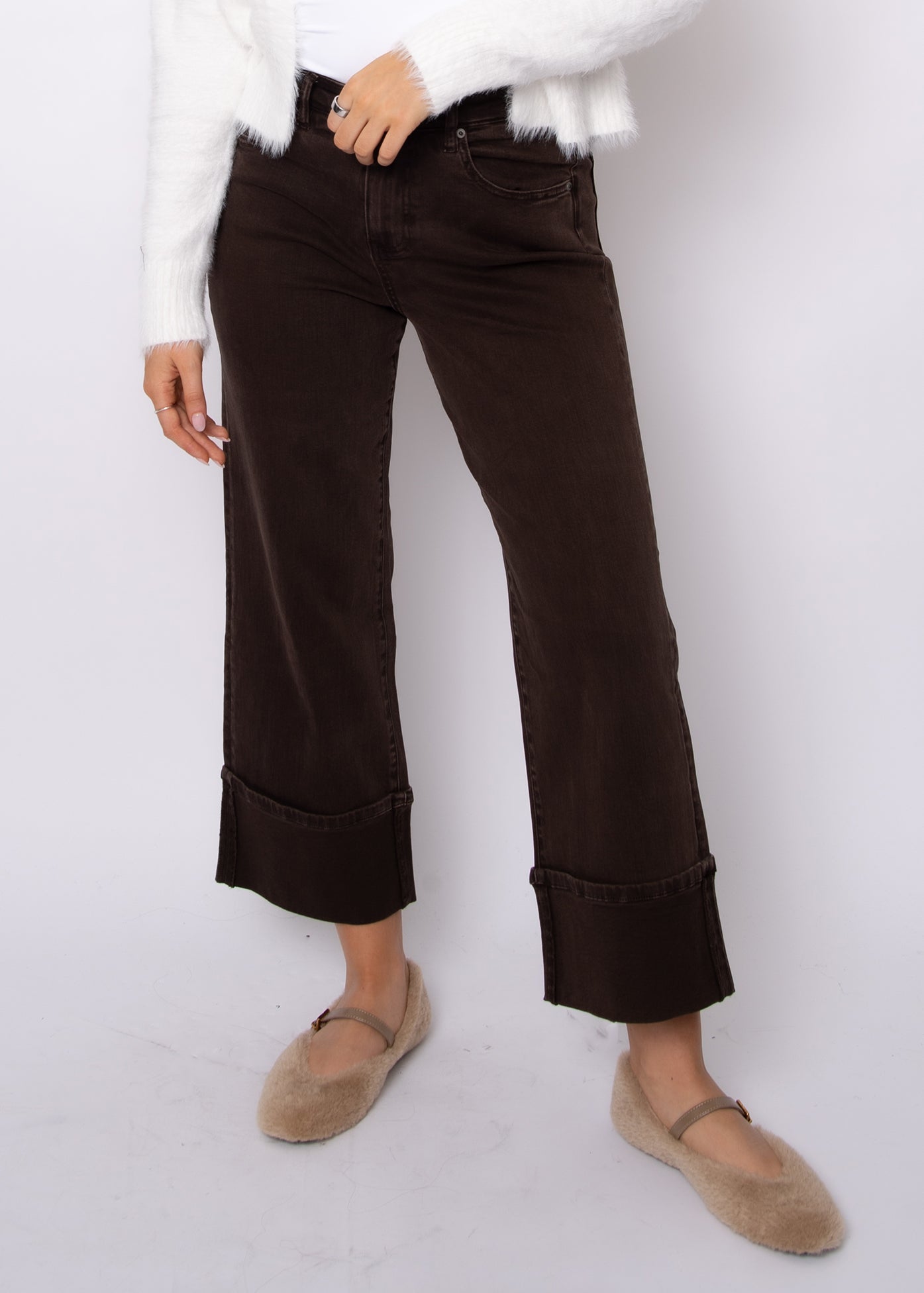 Stretch Twill Cuff Pant - Java, Women's Pants Collection