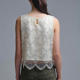 Chic Sequin Crop Top