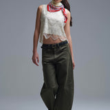 Chic Sequin Crop Top