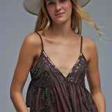 Sequin Camisole Top With Beading