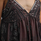Sequin Camisole Top With Beading