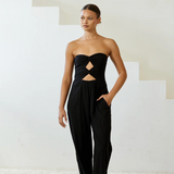 Double Knit Twist Jumpsuit