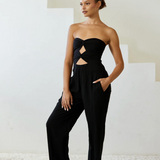 Double Knit Twist Jumpsuit