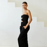 Double Knit Twist Jumpsuit