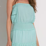 Strapless Crochet Maxi Dress