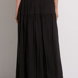 Smocked Midi Skirt
