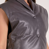 Vest With High Collar