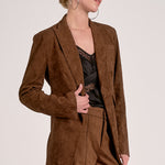 One Button Blazer - chocolate, womens jacket collection 