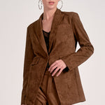 One Button Blazer - chocolate, womens jacket collection 