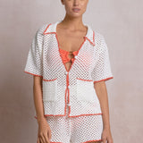 Crochet Button Down Top