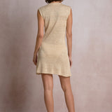 Sleeveless Front Tie Cover Up