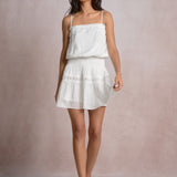 Crochet Trim Thin Strap Dress