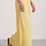 Wide Leg Pant With Crochet Siding