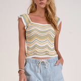 Knit Zig Zag Top