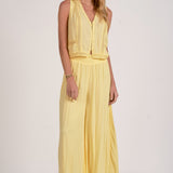 Sleeveless V Neck With Front Buttons