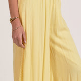 Wide Leg Pant With Crochet Siding