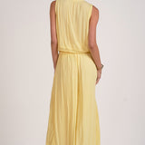Sleeveless V Neck With Front Buttons