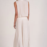 Sleeveless V Neck With Front Buttons