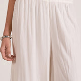 Wide Leg Pant With Crochet Siding