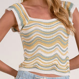 Knit Zig Zag Top
