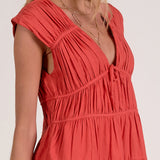 Tiered Cap Sleeve Dress