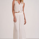 Sleeveless V Neck With Front Buttons