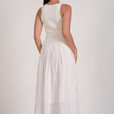 Eyelet Maxi Dress