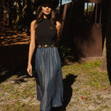 Sleeveless Mock Neck Dress