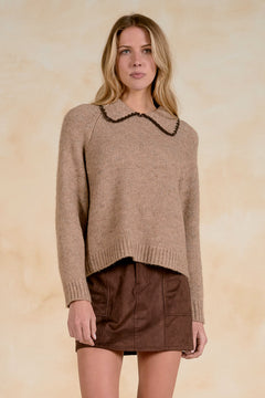 Collared Knit Sweater