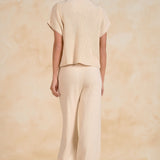 Cap Sleeve Sweater With Pocket