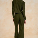 Collared Ribbed Sweater