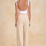 Knit Pant With Pleated Front Pockets