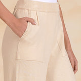 Knit Pant With Pleated Front Pockets