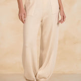 Knit Pant With Pleated Front Pockets