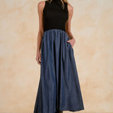 Sleeveless Mock Neck Dress