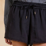 Drawstring Fray Short