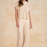 Cap Sleeve Sweater With Pocket