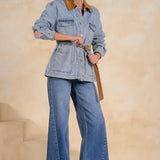 Collar Front Pocket Jacket