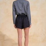 Drawstring Fray Short