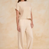 Cap Sleeve Sweater With Pocket