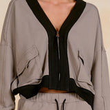 Zip Up Sweatshirt With Pockets