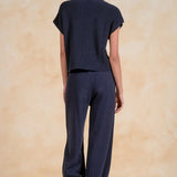 Cap Sleeve Sweater With Pocket