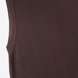 Ribbed Sleeveless Top - Brown, Women's Tops Collection