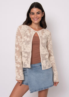 One Button Sequin Cardigan
