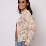 One Button Sequin Cardigan