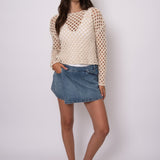 Denim Wrap Skort